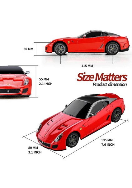 Ferrari 599 Gto Uzaktan Kumandalı Araba -1:24 Ölçekli Resmi Lisanslı Rc Araba Spor Yarış Arabası Çocuklar, Yetişkinler, Kızlar ve Erkekler Için Ferrari Oyuncak Model Araç (46400 Kı (Yurt Dışından) fiyatları