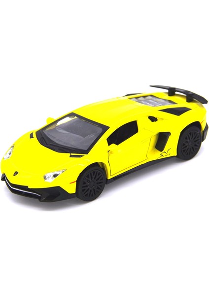Aventador S Lp 740-4 1:32 Ölçekli Pres Döküm Model Araba (Midas Sarısı) (Yurt Dışından)