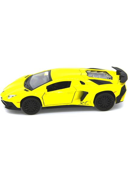 Aventador S Lp 740-4 1:32 Ölçekli Pres Döküm Model Araba (Midas Sarısı) (Yurt Dışından)
