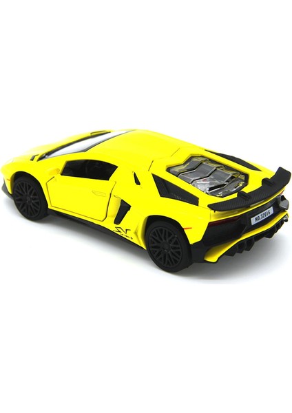 Aventador S Lp 740-4 1:32 Ölçekli Pres Döküm Model Araba (Midas Sarısı) (Yurt Dışından)