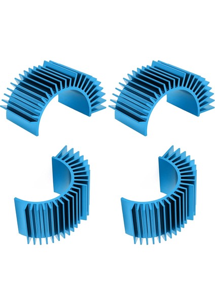4 Adet Rc Motor Isı Emici 540 550 Boyutu Motorlar Için Soğutma Fırçalanmış/fırçasız Modeller Araba Paletli Canavar Kamyon Buggy, Alüminyum Alaşım (Yurt Dışından)
