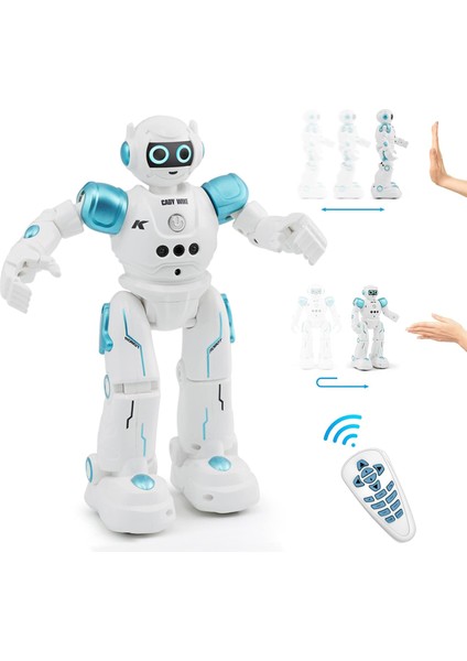 Çocuklar Için Rc Robot Oyuncaklar, Hareket ve Algılama Özellikli Uzaktan Kumandalı Robot Oyuncaklar Programlanabilir Dans, Yürüyüş, Şarkı Söyleme, Şarj Edilebilir Akıllı Robot, 8 Y (Yurt Dışından)