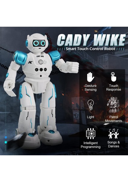 Çocuklar Için Rc Robot Oyuncaklar, Hareket ve Algılama Özellikli Uzaktan Kumandalı Robot Oyuncaklar Programlanabilir Dans, Yürüyüş, Şarkı Söyleme, Şarj Edilebilir Akıllı Robot, 8 Y (Yurt Dışından)