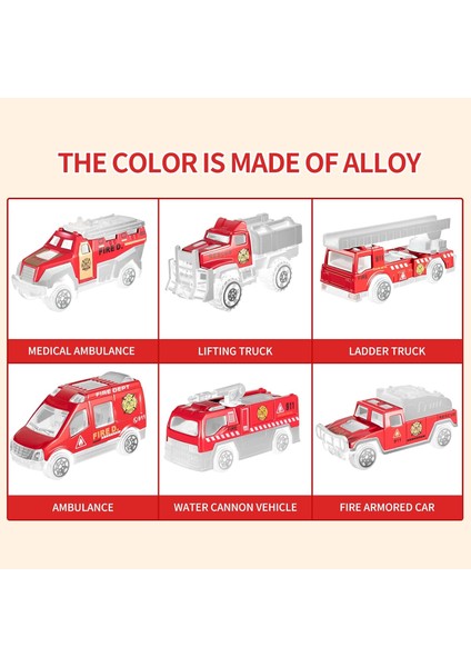 4 5 6 Yaş Erkek Çocuklar Için Yürümeye Başlayan Oyuncaklar, Döküm, Alaşım Metal Acil Yangın Kurtarma Aracı Taşıma Araba / Kamyon Oyuncak Seti, 3-9 Yaş Çocuklar Için Oyun Minderli K (Yurt Dışından) fırsatları