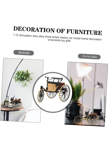 Eski Model Araba Modeli Metal Modelleri Eski Dekor Yetişkin Sanat ve El Sanatları Bisiklet Heykeli Üç Tekerlekli Bisiklet Heykeli Retro Çekçek Heykelcik Minyatür Üç Tekerlekli Bisi (Yurt Dışından) modelleri