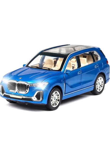 1/24 Bmw X7 Suv Model Araba Oyuncak Döküm Oyuncak Arabalar, Çinko Alaşımı Ses ve Işık ile Geri Çekin Oyuncak Araba Çocuklar Için Erkek Kız Hediyesi, Doğum Günü Hediyeleri, Koleksiy (Yurt Dışından)