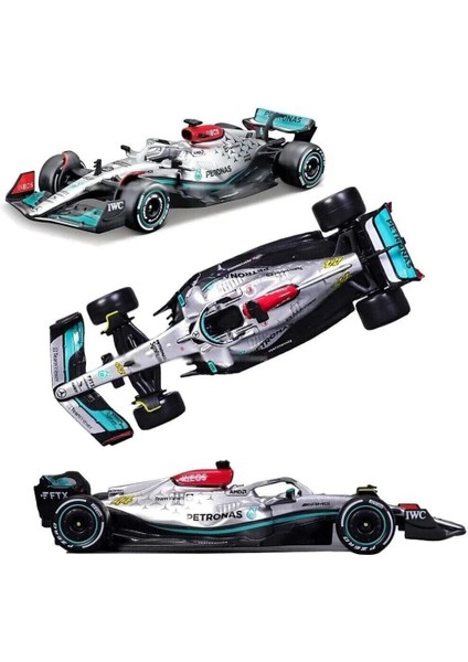 Bburago 1:43 2022 F1 Amg W13 No. #44 Lewis Hamilton Alaşım Oyuncak Araba Modeli Süper Formül Döküm Modeli (2022 W13#44) (Yurt Dışından)