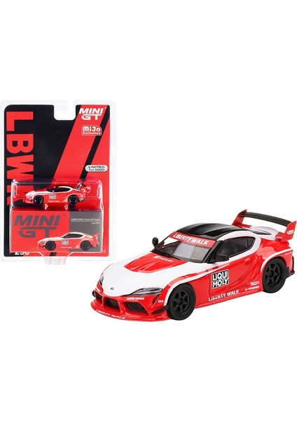 Gerçek Ölçekli Minyatürler Lb Çalışır Model Araba ile Uyumlu Toyota gr Supra Supra Liqui Sınırlı Sayıda 1/64 Pres Döküm Model Araba MGT00290 (Yurt Dışından)