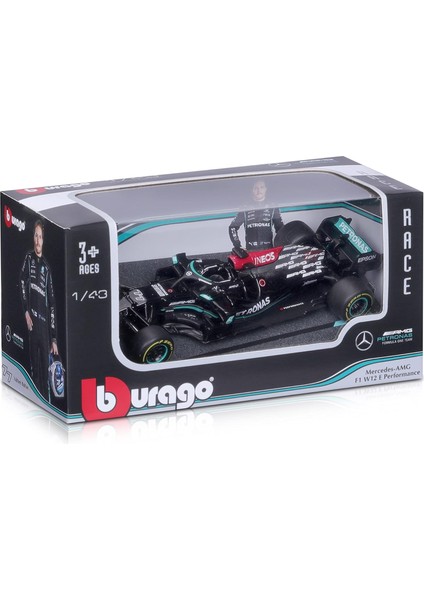 B18-38038B 1:43 F1 Mercedes Amg W12 E-Performance Bottas, Çeşitli Tasarımlar ve Renkler (Yurt Dışından)