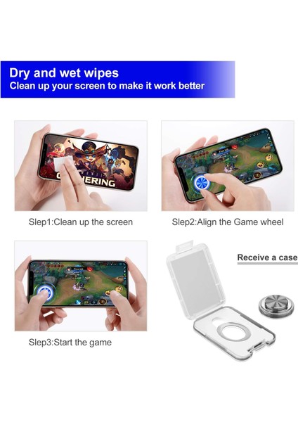 Cep Telefonu Oyun Denetleyicisi Için Joystick Hediye Cep Telefonu Oyunu Joystick Oyun Kontrolü 2 Paket (Yurt Dışından) modelleri