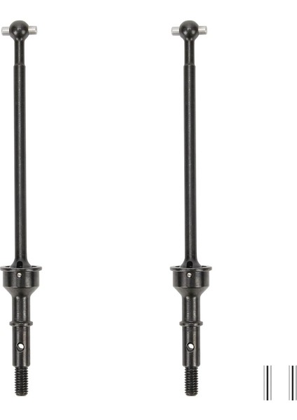 2x #45 Çelik Cvd Tahrik Mili Seti Losi 1-10 Için Komple 22S 2WD Hazırlıksız Sürükleme Araba Yükseltme Parçaları (Siyah) (Yurt Dışından)