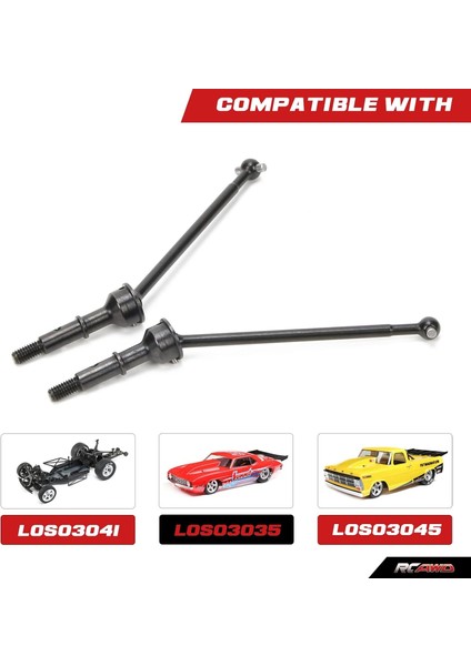2x #45 Çelik Cvd Tahrik Mili Seti Losi 1-10 Için Komple 22S 2WD Hazırlıksız Sürükleme Araba Yükseltme Parçaları (Siyah) (Yurt Dışından) fiyatları