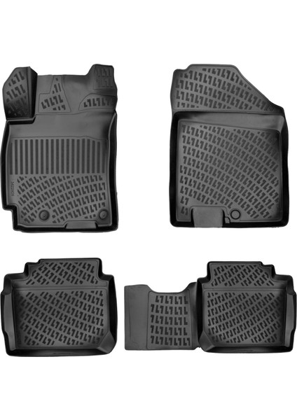 Kia Cerato 3D Paspas 3D Havuzlu Paspas 2022 Sonrası Siyah Renk - Caraks