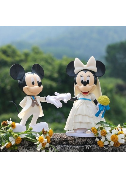 Mickey ve Minnie Beyaz Gelinlik Modeli (Yurt Dışından)