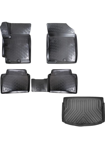 Kia Rio Hb 3D Havuzlu Paspas + 3D Bagaj Havuzu 2021 Sonrası Yeni Logo Araçlara Uyumlu Set - Rizline