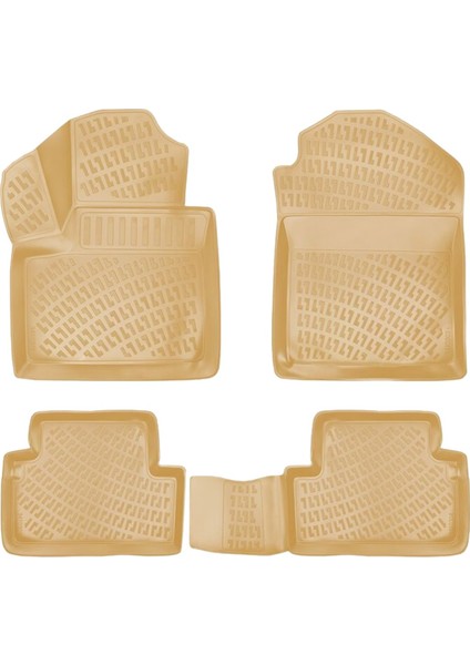 Ford Connect 3D Paspas 3D Bej Havuzlu Paspas 2009 - 2013 Arası Bej Renk - Rizline Marka