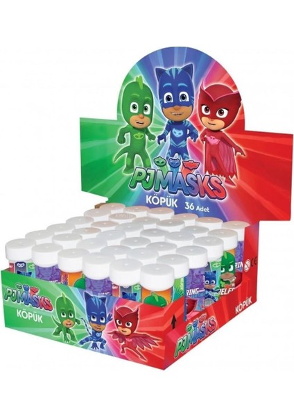 BYR002 LPJ3837 Balonevi, Pj Masks Köpük Balon 36LI Kutu [efsngrck]