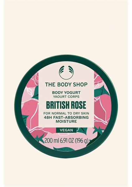 The Body Shop British Rose Body Yogurt 15 Saniyede Emilen Vücut Nemlendiricisi 200 ML