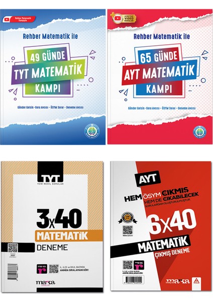 49 Günde TYT Matematik Kampı 65 Günde AYT Matematik Kampı Deneme Seti