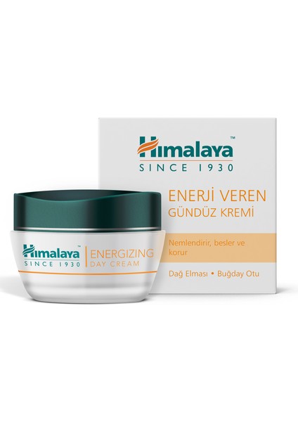 Enerji Veren Gündüz Kremi, Yüz Kremi, CINNABLOC, UV Koruma, Hipoalejenik, Tüm Ciltler, 50 ml