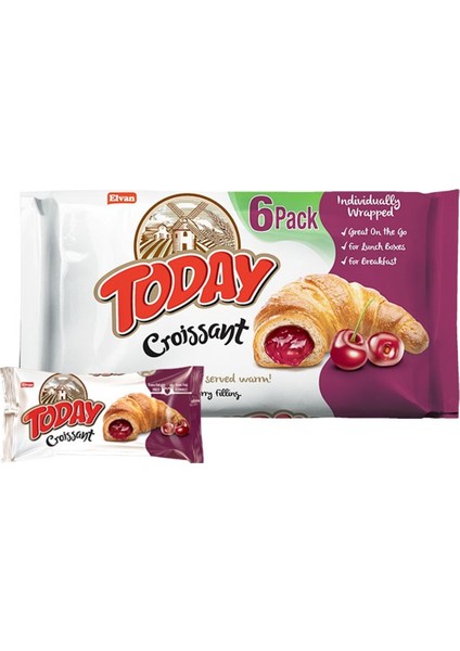 Today Kruvasan Vişneli 40 Gr. 6 Adet (1 Kutu)