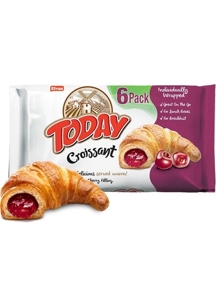 Today Kruvasan Vişneli 40 Gr. 6 Adet (1 Kutu)