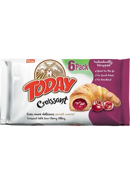 Today Kruvasan Vişneli 40 Gr. 6 Adet (1 Kutu)