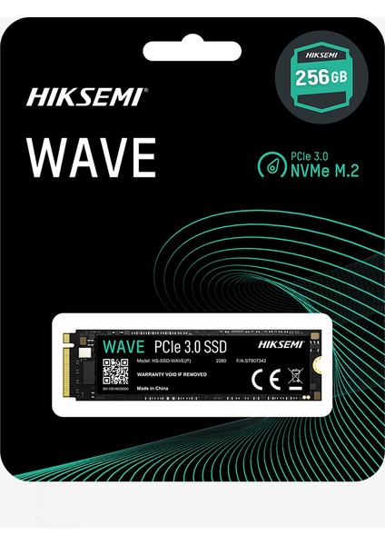 Wave 256GB 2000MB-1000MB M.2 2280 PCIe Gen 3.0 X4 SSD