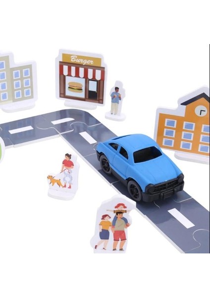 My City Otoyol Eğitici Puzzle Seti - 75 Parça