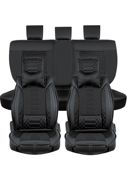 Bmw X6 Lüx Deri Oto Koltuk Kılıfı 5'li Set Tam Takım Cross Tam Siyah fiyatları