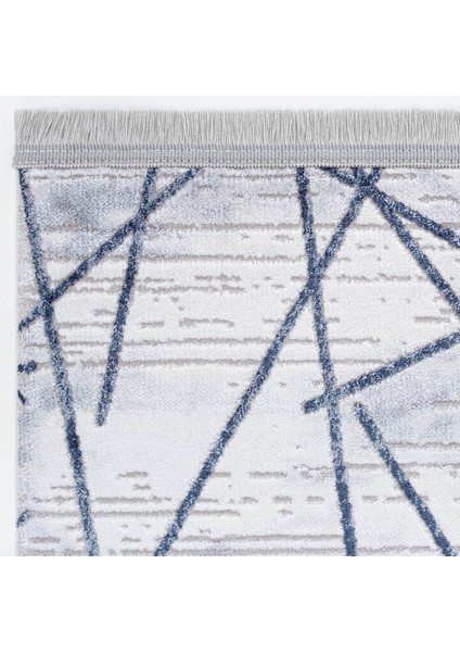 Nora 6215 Mavi Salon Halısı Kesme Halı Yolluk Koridor Halısı Makine Dokuma Yatak Odası Halısı modelleri