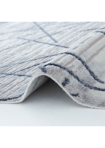 Nora 6215 Mavi Salon Halısı Kesme Halı Yolluk Koridor Halısı Makine Dokuma Yatak Odası Halısı indirimleri