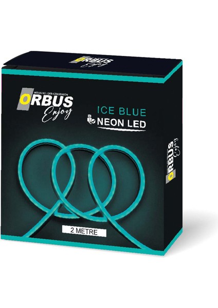 Neon Şerit LED Iceblue 2 Metre Usb'li