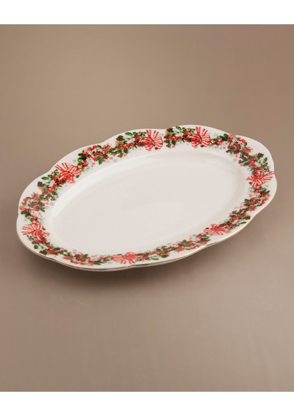 Ornaments Büyük Boy Porselen Kayık Tabak