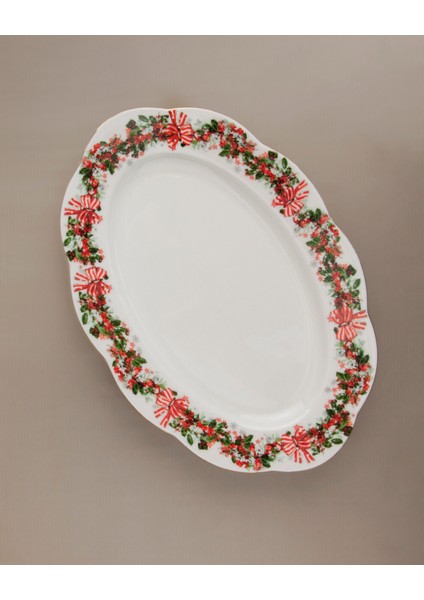 Ornaments Büyük Boy Porselen Kayık Tabak modelleri