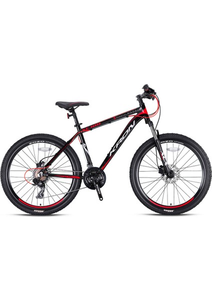 XC100 Hidrolik Disk 26 Jant Dağ Bisikleti Mat Füme-Gri /kırmızı