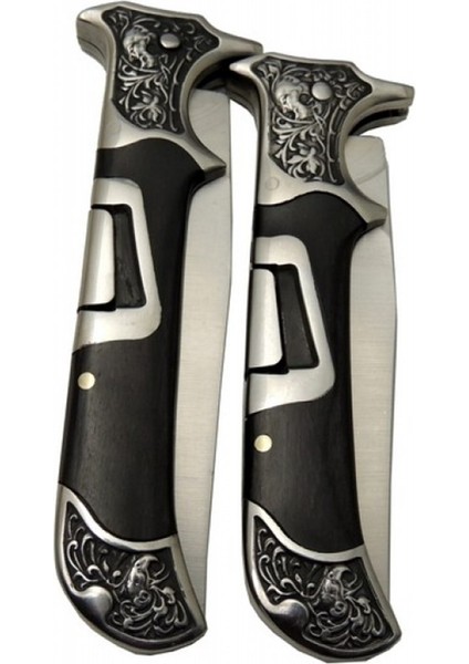 Tutmalı Çakı Desenli Columbia Siyah 23CM