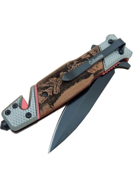 Columbia Kurtarma Çakısı Siyah 21CM