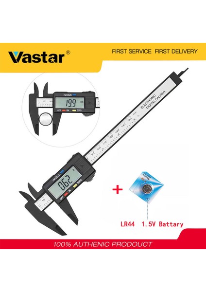 [bestgo]6inç 150MM Elektronik Dijital Kumpas Cetveli Karbon Fiber Kompozit Vernier (Yurt Dışından)