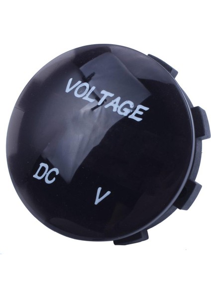 5V-25V Dc Voltmetre LED Dijital Ekran Panele Monte Yuvarlak Su Geçirmez Araba Motosiklet Araba (Yurt Dışından)