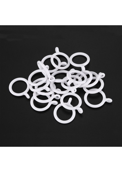 Flyeer 20X Beyaz 25MM Iç Plastik Perde Halkaları (Yurt Dışından) indirimleri