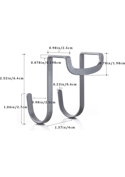 Dolap Üstü Kanca, 304 Paslanmaz Çelik Çoklu Kullanım S Şekilli Dolap Kapı Kancaları (10'lu Paket) (Yurt Dışından) fiyatları