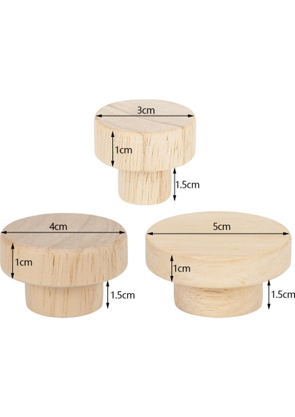 Adet/takım Yuvarlak Ahşap Çekme Dolap Kulpu Çekmece Dolap Kolları Mobilya Tamir Yedek Donanım (Yurt Dışından) modelleri