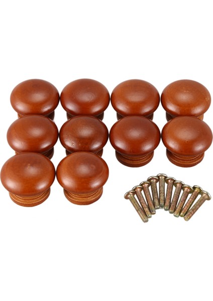 Quanbu 10 Adet/grup Ahşap Kolları Ahşap Dolap Çekmece Kolları Dolap Kapı Çekme Kolu Mobilya Dolapları Ahşap Vidalı Kolları (Yurt Dışından)