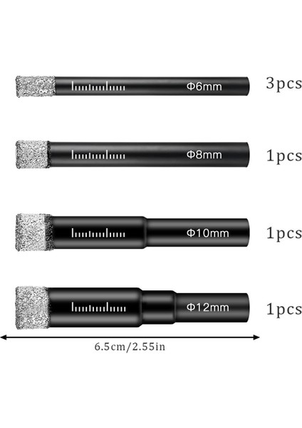 Adet Elmas Matkap Ucu Porselen Karo Matkap Ucu 6mm 8mm 10MM 12MM (Yurt Dışından) indirimleri