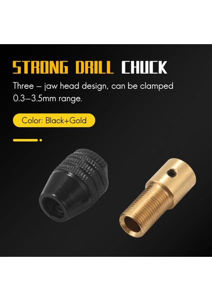 Mini 0.3-3.5mm Küçük Mini Elektronik Matkap Chuck Bit Alet Seti Için (Yurt Dışından)