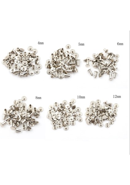 20 Adet Yeni Nikel Bağlama Chicago Vidalar Tırnak Perçinler Albümü Zanaat 5X6MM Kullanışlı Eatop (Yurt Dışından) fiyatları