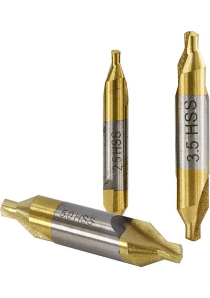 Adet 1.0-5.0mm Hss Kalay Kaplı Merkezi Matkap Ucu Seti Metal Işleme Delik Matkap Delik Kesici 60 Derece Kombine Matkap Ucu Seti (Yurt Dışından)