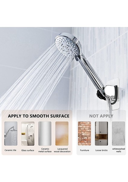 Oumery El Duşu Tutacağı Sondaj Yok, Yapışkan Açısı Ayarlanabilir Duş Tutacağı Duş Tutacağı, Su Geçirmez, Neme Dayanıklı (Yurt Dışından) indirimleri