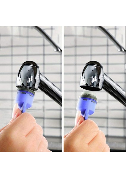 1.2gpm Musluk Yedek Parça Ekleme Filtresi, Kısıtlayıcı Havalandırıcı, 8 Paket (Mavi+Siyah) 18,5 mm ve 16,5 mm (Yurt Dışından) modelleri